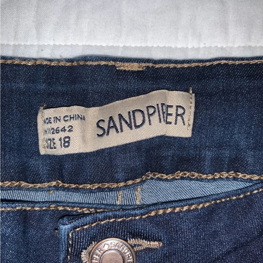 SandPiper Floral Jeans - Size 18 - Picture 4 of 7